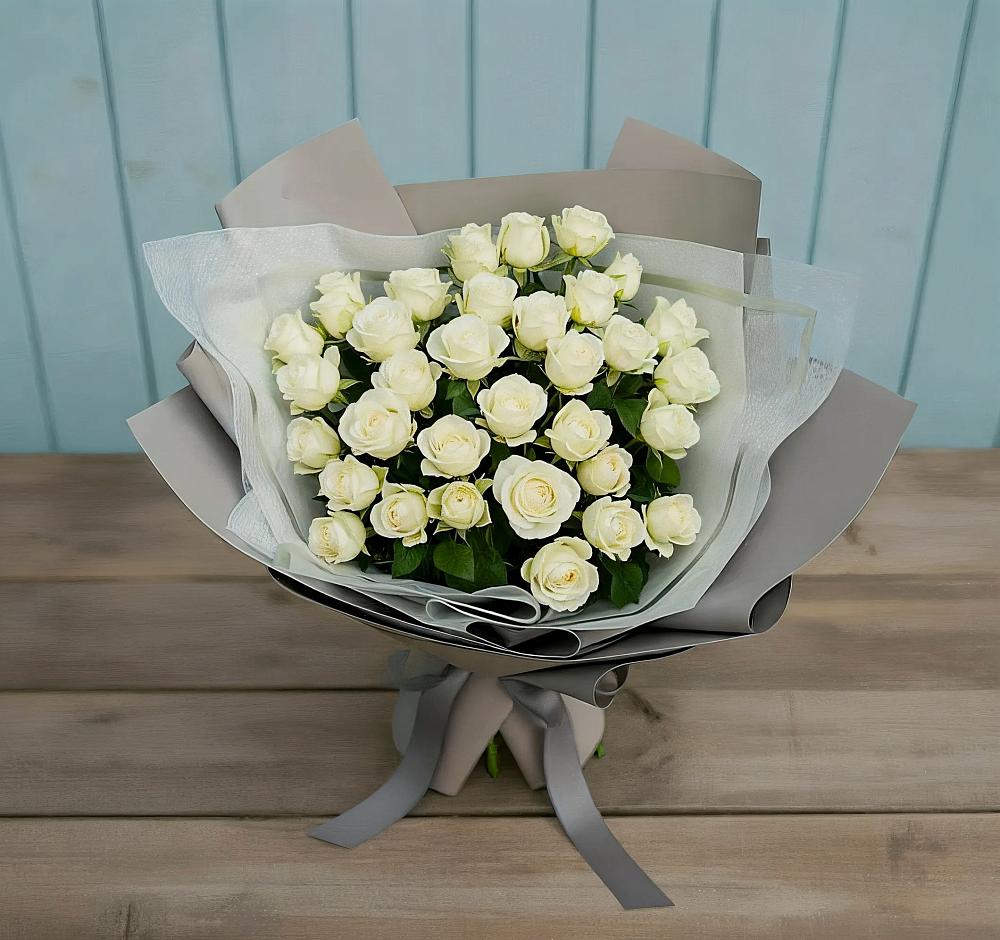 Букет Белоснежная нежность в Мельниково