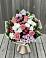 Букет цветов из: Альстромерии, Гвоздики, Розы и Хризантемы в Мельниково