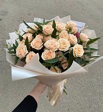 Букет Кремовые розы Латте в Мельниково