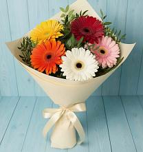Букет цветов из:  Герберы в Мельниково