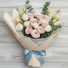 Букет цветов из:  Лизиантусы в Мельниково