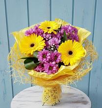 Букет цветов из:  Хризантемы и Герберы #REPLACE_PRED# Мельниково
