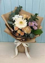 Букет цветов из:  Герберы и Хризантемы в Мельниково