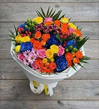 Букет цветов из:  Розы и Хризантемы в Мельниково
