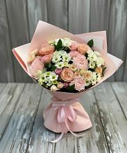 Букет цветов из:  Гвоздики, Розы и Хризантемы #REPLACE_PRED# Мельниково