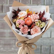 Букет цветов из:  Гвоздики, Хризантемы и Розы в Мельниково