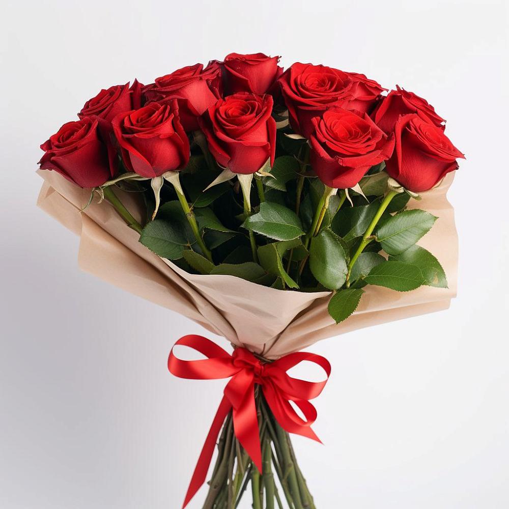Букет 11 Красных роз Эдлесс Лав в Мельниково