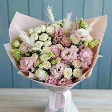 Букет цветов из:  Альстромерии и Розы в Мельниково