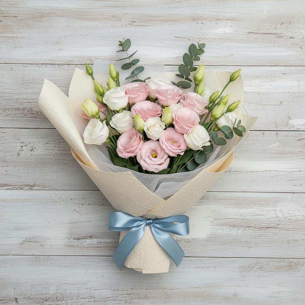 Букет цветов из: Лизиантусы в Мельниково